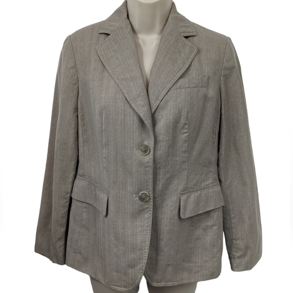 Loft Wool Blend Tweed Blazer Sz 6P - Picture 1 of 13